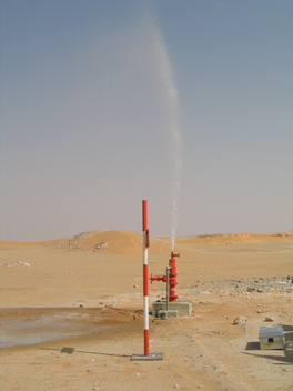 Artesian groundwater occurrence in the Najd desert, Sultanate of Oman