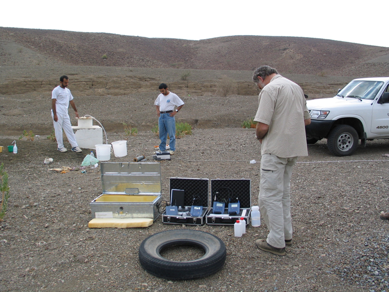 Collection and on-site analyses of shallow groundwater