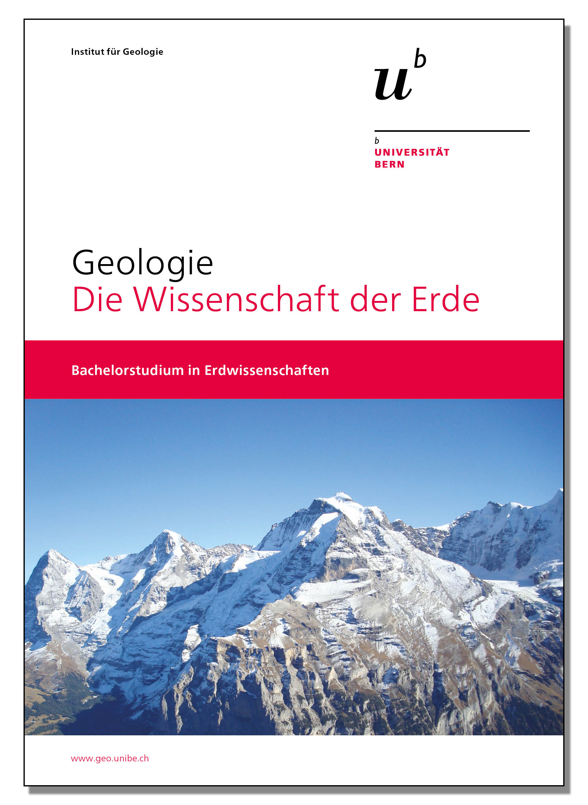 Informationsbroschülre Geologiestudium